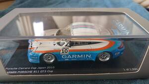 1/43 SPARK 2010年ポルシェカレラカップジャパン GARMINポルシェ911GT3Cup#10 安岡秀徒