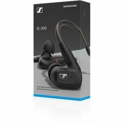 Sennheiser ゼンハイザー 有線イヤホン IE 300 ダイナミック カナル型 オーディオファイル MMCX 高遮音性 ブラック 保証有