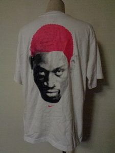 ビンテージ made in USA ナイキ NIKE 90s DENNIS RODMAN BIG HEAD TEE デニス ロッドマン ビッグ ヘッド プリント Tシャツ 半袖 ピンク頭