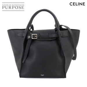 セリーヌ CELINE ビッグバッグ スモール ウィズ ロングストラップ ハンド ショルダー バッグ レザー ブラック 90256479