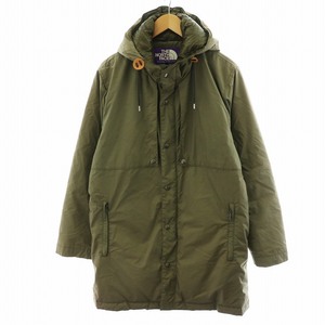 ノースフェイス パープルレーベル THE NORTH FACE PURPLE LABEL Hooded down coat ダウンコート ロング丈 アウター M カーキ ND2753N