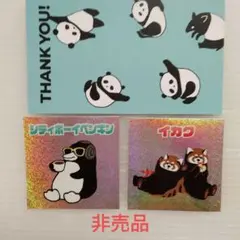 新品　グラニフ　シティボーイペンギン　イカク　ステッカー非売品