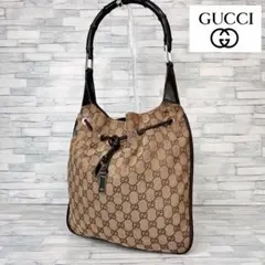 110 GUCCI グッチ　ハンドバッグ　ショルダーバッグ　GGキャンバス