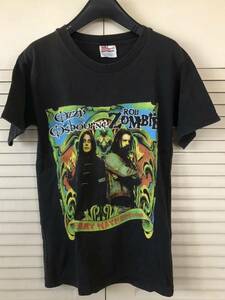 Ozzy Osbourne Rob Zombie◆The Merry Mayhem Tour2001フェス オジーオズボーン.ロブゾンビ.White Zombie.black sabbathバンT