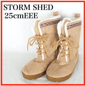 EB6206*STORM SHED*ストームシェッド*レディースブーツ*スノーブーツ*25cmEEE*茶系