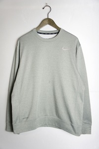 正規 NIKE ナイキ THERMA FIT スリムフィット スウェット シャツ トレーナー 灰 XL 本物 1104N