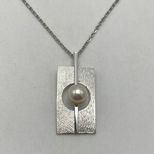 MIKIMOTO ミキモト ネックレス パール シルバー ヴィンテージ アクセサリー P1768