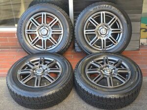 美品 15in YFC LAYCEA 15X6.0J PCD 114.3 5H +53ヨコハマ アイスがガード iG50 PLUS 195/65R15 2020年製 スタッドレス付 ノア ヴォクシー等