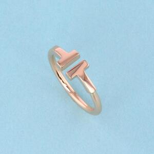 Tiffany&Co. ティファニー ブランドジュエリー 指輪 60147379 750PG Tワイヤーリング 750PG ピンクゴールド #9 2.85g