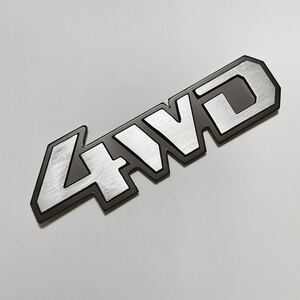 エンブレム 【4WD】立体 四駆 ジープ ランクル インプ スバル ジムニー シエラ SUV クロカン レトロ