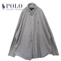 NY210 Ralph Lauren ビックシルエット チェックゆるだぼ XXL