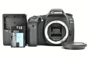 【美品 シャッターカウント11864回】Canon キヤノン EOS 80D 24.2 MP Digital SLR Camera - Black デジタル一眼レフ カメラ 黒 EF-TN-JP522