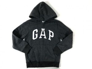 ギャップ GAP アメカジ オーセンティック 大定番 古着 裏起毛 ジップアップ スウェット パーカー キッズ 子供服 M グレー