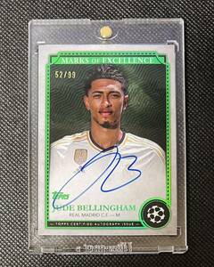 ★SSP★On Card Auto★ Jude Bellingham 2024 Topps UEFA Champions League 直筆サイン レアル