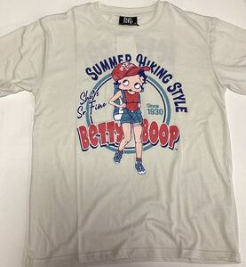 BETTY BOOP(ベティブープ)Tシャツ◇Lサイズ◇ベージュ◆長期保管・デッドストック品・未着用品◆タグ付き◆ベティ◆ベティちゃん