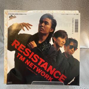 美盤 送料140 EP TM NETWORK/RESISTANCE/小室哲哉