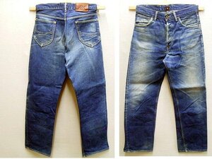 ●即決[W30]サンプル級の鬼ヒゲ Lee×WAREHOUSE 別注 101B 95745 ビンテージ復刻 レプリカ デニム パンツ■5906