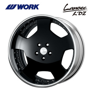 送料無料 ワーク LANVEC LDZ FULL REVERSE DEEP RIM Odisk 7.5J-19 +53～34 5H-114.3【4本セット 新品】