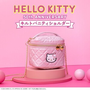 2 150 HELLO KITTY [ハローキティ]キルトバニティショルダー 送料450円