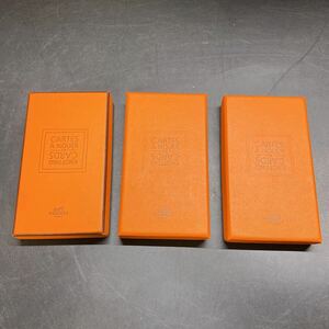 HERMES エルメス CARTES A NOUER KNOTTING CARDS 3点 2種 ノッティングカード スカーフ巻き方アレンジカード 中古品 現状品 稀少