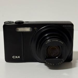 【稼働品】RICOH CX4 ブラック コンパクトデジタルカメラ リコー デジカメ ショット数1796枚 カメラ本体、バッテリーのみ 1円〜