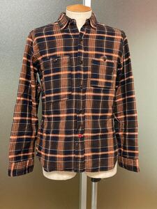 engineered garments エンジニアド ガーメンツ 山ポケ Sサイズ アメリカ製 ネルシャツ ワークシャツ コットン 旧タグ