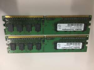 中古品 SanMax DDR2 PC2-800 2GB(1G*2) 現状品