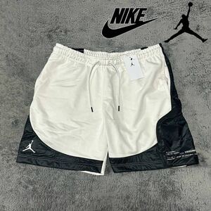 格安送料 Lサイズ 新品 NIKE JORDAN BRAND ハーフパンツ 定価10,230円 夏 スウェット 23ENG STMT FLC SHORT ショートパンツ 白 ホワイト 黒