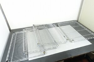 全4枚　45.5*60.5cm　ルミナス/アイリス　棚板　天板　作業台　スチールラック　25mmパイプ用　架台　業務用　450　600