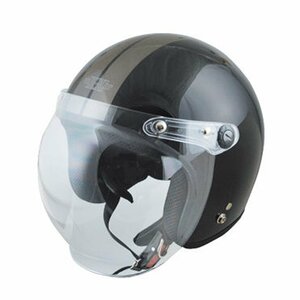 ジェットヘルメット (ブラック/ガンメタ) SG規格適合 全排気量対応 UVカット バイクヘルメット 大きいサイズ 軽量 軽い
