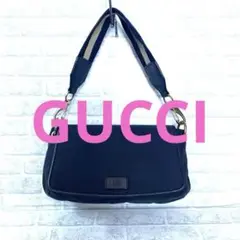 グッチ GUCCI ロゴ ショルダーバッグ/ハンドバッグ  キャンバス