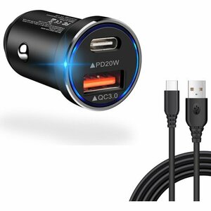 新品★ 超小型 急速充電器 usb 車載充電器 しがーソケット 充電 ホ 38W/P 急速充電 usb シガーソケット 183