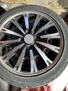 アルミホイール&165／50R15タイヤ4本セットピッチ100 4穴