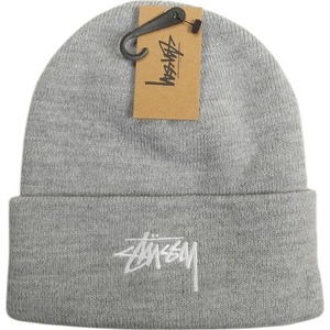 STUSSY ステューシー 24AW STOCK CUFF BEANIE GREY ビーニー 灰 Size 【フリー】 【新古品・未使用品】 20808289