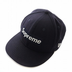 シュプリーム SUPREME × ニューエラ New Era World Famous 1994 BOX LOGO 帽子 キャップ ウール ボックスロゴ 刺繍 7 3/8 58.7cm ブラック