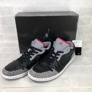 NIKE AIR JORDAN 1 PHAT LOW 338145-0621 ナイキ エアジョーダン シューズ スニーカー ブラック セメント 箱有 SIZE:29.5 MH632023051705