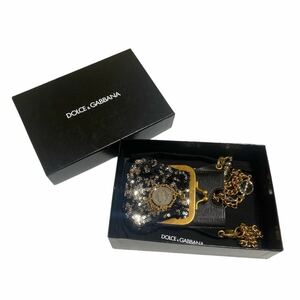 DOLCE&GABBANAドルチェ&ガッバーナ スパンコール がま口スマホケース