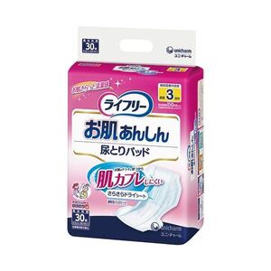 【新品】(まとめ) ユニ・チャーム ライフリー お肌あんしん 尿とりパッド 3回吸収 30枚 1パック 〔×5セット〕