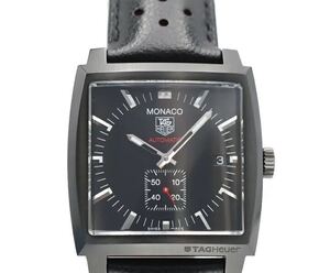 美品 タグ・ホイヤー（TAG Heuer） モナコ キャリバー6 WW2119.FC6338 Monaco 黒文字盤 ステンレススチール 自動巻き