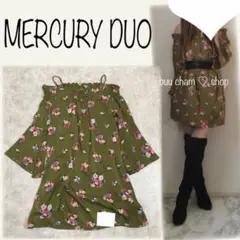 MERCURY DUO♡オフショルワンピース　花柄　フラワー　フレア袖