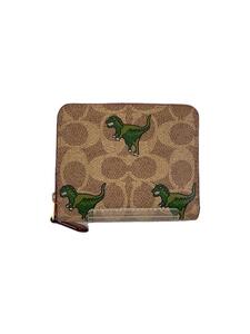 COACH◆ビルフォールドウォレット/レキシープリント/2つ折り財布/ブラウン/総柄/レディース