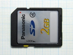 ★Panasonic ＳＤメモリーカード ２ＧＢ 中古★送料８５円・１８５円