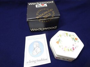 ③Wedgwood/ ウェッジウッド◆Hexagonal Box ヘキサゴン 六角形型 ボックス 蓋つき 小物入れ