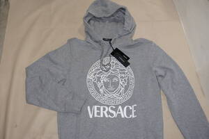 １円～新品”VERSACE 厚手綿地メデューサ柄パーカー”175-88A