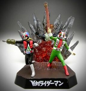 ★ ライダーアクション バトルセレクション V3 対 ライダーマン 仮面ライダーV3 ライダーマン 名鑑シリーズ ジオラマ フィギュア