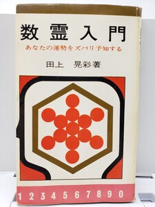 数霊入門 あなたの運勢をズバリ予知する 田上 晃彩 八重洲出版 カズタマ 数霊占術 数秘術 数理