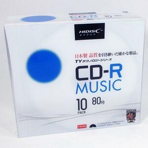 送料無料 CD-R 音楽用 80分 TYシリーズ太陽誘電指定品質 5mmスリムケース 10枚 HIDISC TYCR80YMP10SC/0083ｘ３個セット/卸