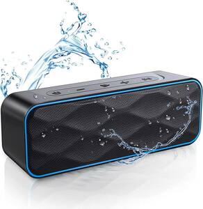 ブラック Bluetooth スピーカー ワイヤレススピーカー IPX7防水 風呂 ステレオ ブルートゥーススピーカー ポータブル