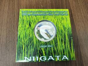 記念硬貨　新潟県 NIIGATA 1000円銀貨 地方自治法施行六十周年記念 千円 銀貨幣 プルーフ 貨幣セット 記念硬貨 コレクション