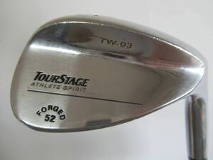 ★BRIDGESTONE ブリジストン TOURSTAGE TW-03 ウエッジ P/S 52° 純正スチールシャフト J133　★レア★激安★中古★　★